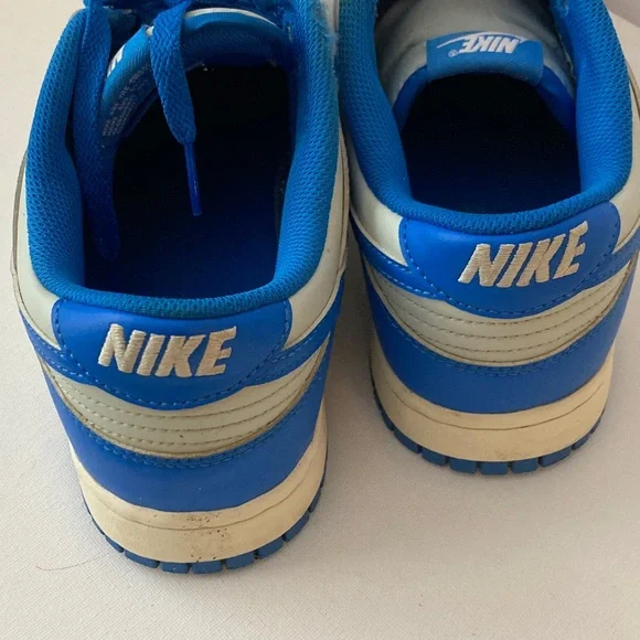 Nike Dunk low retro Vibrant Blue and Gray Detroit Lions colors men 10.5 sneakers - Picture 2 of 8